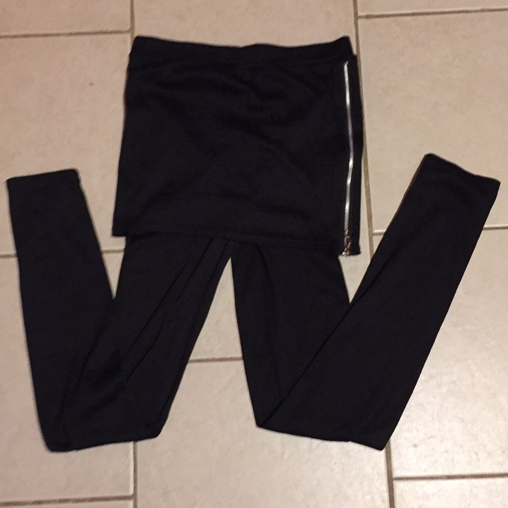 Small Black skirt and legging attached
